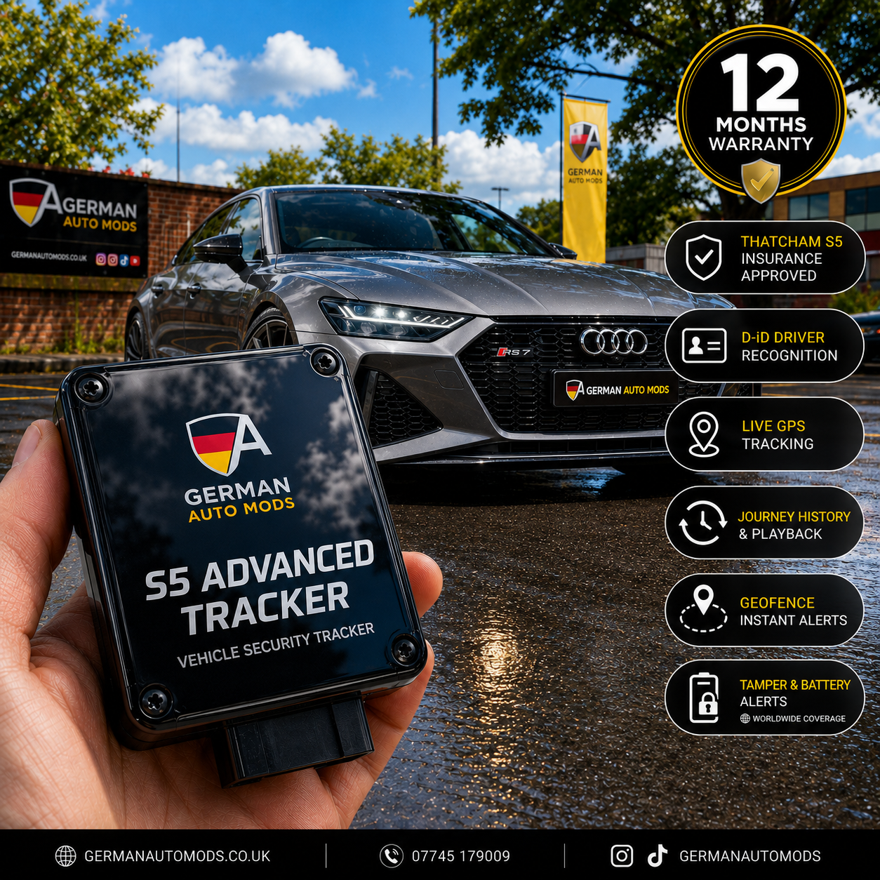 Thatcham S5 Vehicle Security Tracker