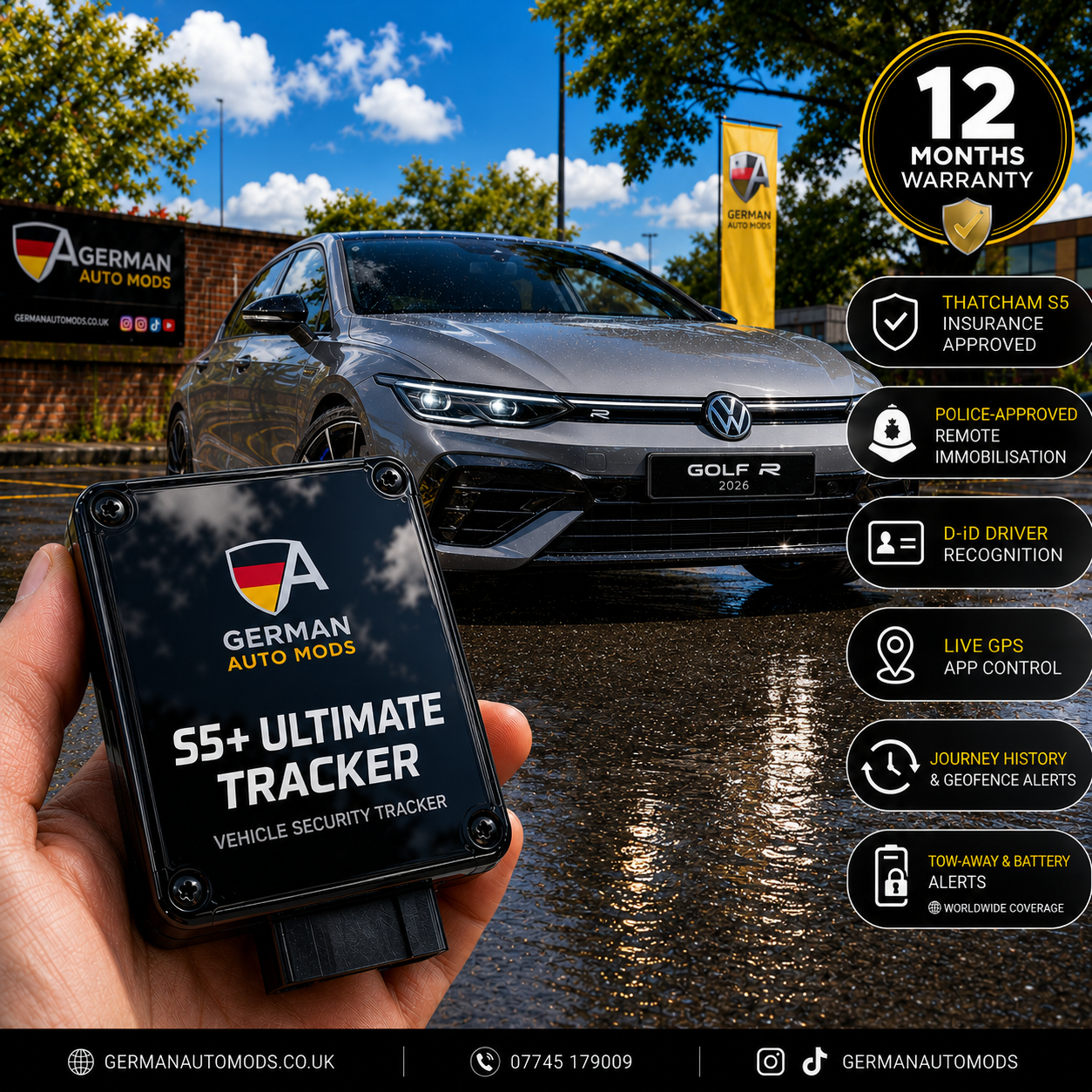 Thatcham S5+ Ultimate Vehicle Security Tracker